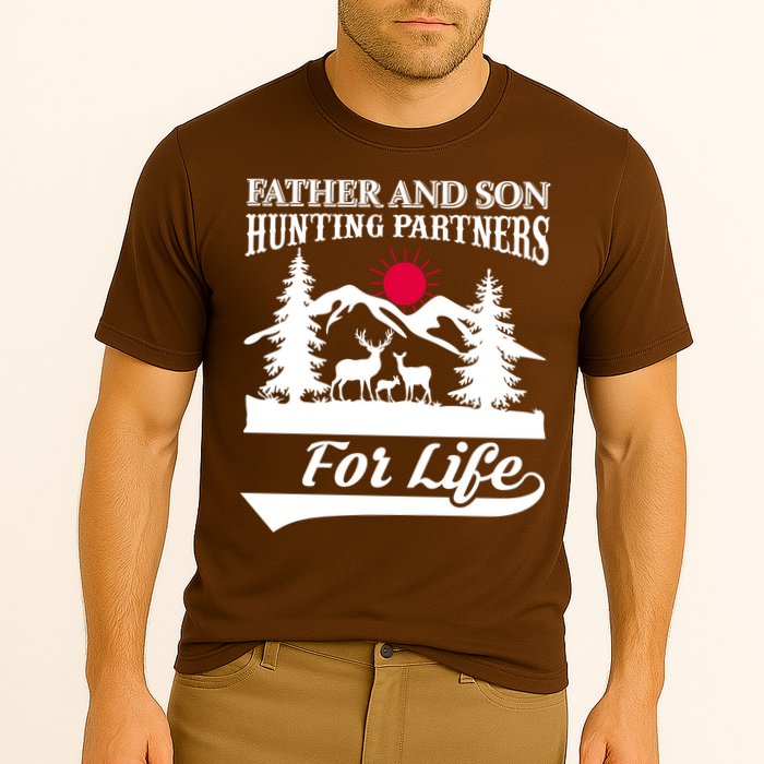 Father And Son Hunting Partners For Life Cooling Performance Crew T-Shirt