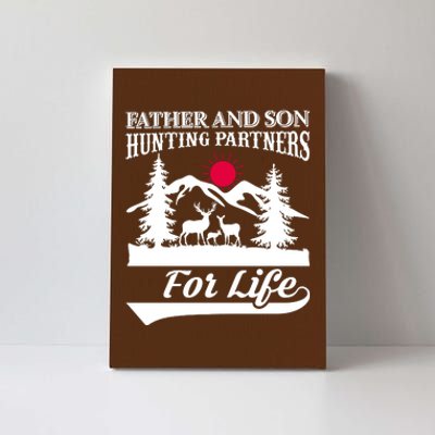 Father And Son Hunting Partners For Life Canvas