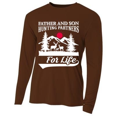 Father And Son Hunting Partners For Life Cooling Performance Long Sleeve Crew