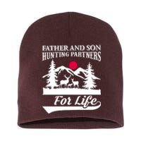 Father And Son Hunting Partners For Life Short Acrylic Beanie