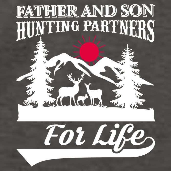 Father And Son Hunting Partners For Life Vector Backpack
