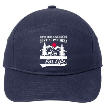 Father And Son Hunting Partners For Life 7-Panel Snapback Hat