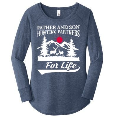 Father And Son Hunting Partners For Life Women's Perfect Tri Tunic Long Sleeve Shirt