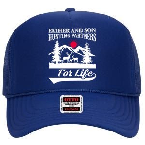 Father And Son Hunting Partners For Life High Crown Mesh Back Trucker Hat