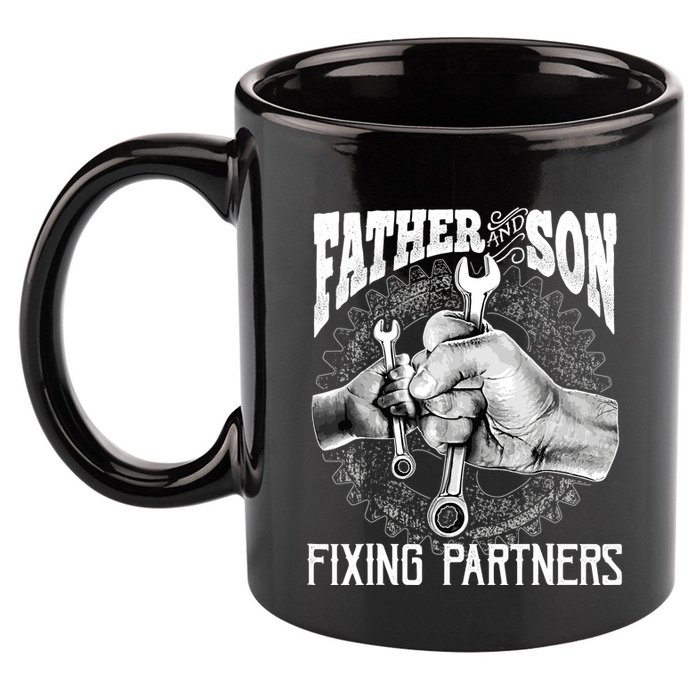 Father And Son Mechanic Mechanic FatherS Day Gift 11oz C Handle Ceramic Mug