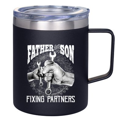 Father And Son Mechanic Mechanic FatherS Day Gift 12oz Stainless Steel Coffee Mug