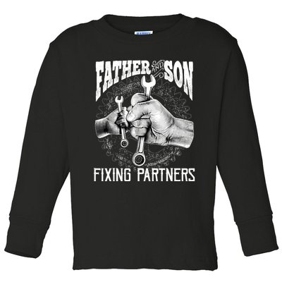 Father And Son Mechanic Mechanic FatherS Day Gift Toddler Long Sleeve Shirt