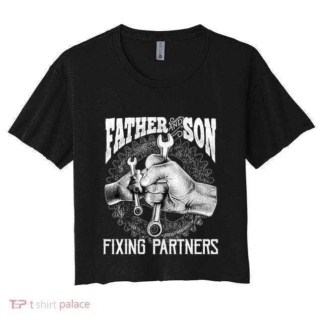 Father And Son Mechanic Mechanic FatherS Day Gift Crop Top