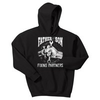 Father And Son Mechanic Mechanic FatherS Day Gift Kids Hoodie