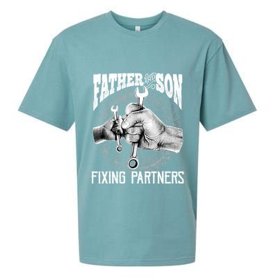 Father And Son Mechanic Mechanic FatherS Day Gift Sueded Cloud Jersey T-Shirt