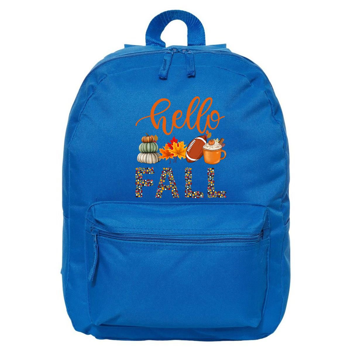 Fall Autumn Seasonal Wear Tis The Season Hello Fall Gift 16 in Basic Backpack