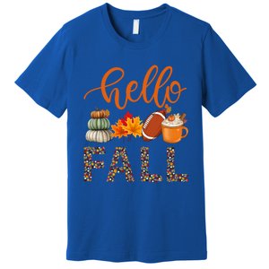 Fall Autumn Seasonal Wear Tis The Season Hello Fall Gift Premium T-Shirt