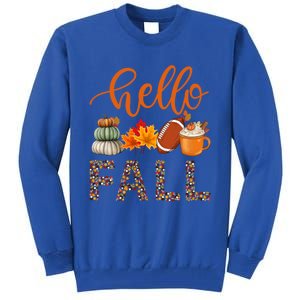 Fall Autumn Seasonal Wear Tis The Season Hello Fall Gift Tall Sweatshirt