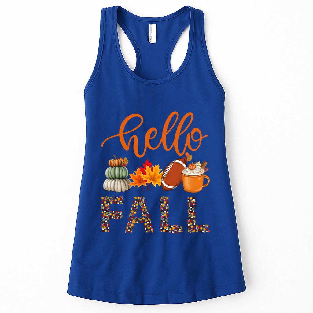 Fall Autumn Seasonal Wear Tis The Season Hello Fall Gift Womens Tank Top