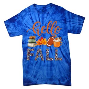 Fall Autumn Seasonal Wear Tis The Season Hello Fall Gift Tie-Dye T-Shirt