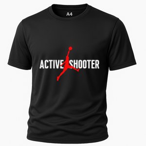 Funny Active Shooter Basketball Lovers Sarcasm Men Women Cooling Performance Crew T-Shirt