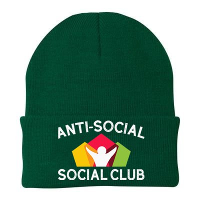 Funny Antisocial Social Club Knit Cap Winter Beanie