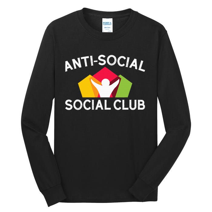 Funny Antisocial Social Club Tall Long Sleeve T-Shirt