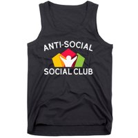 Funny Antisocial Social Club Tank Top