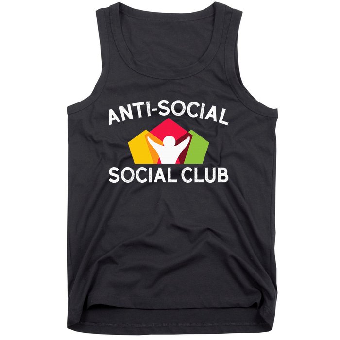 Funny Antisocial Social Club Tank Top