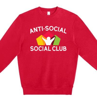 Funny Antisocial Social Club Premium Crewneck Sweatshirt