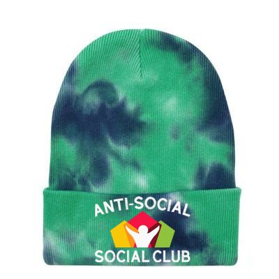 Funny Antisocial Social Club Tie Dye 12in Knit Beanie