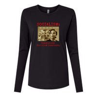 Funny Anti Socialist Conservative Womens Cotton Relaxed Long Sleeve T-Shirt