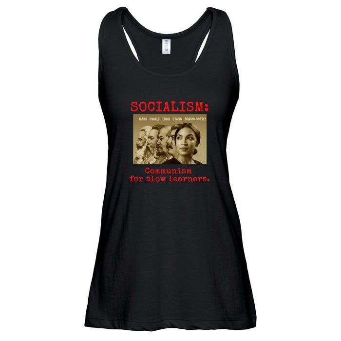 Funny Anti Socialist Conservative Ladies Essential Flowy Tank