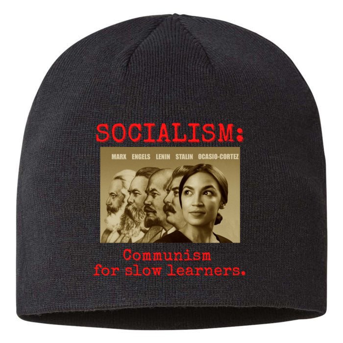 Funny Anti Socialist Conservative Sustainable Beanie