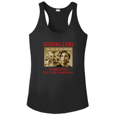 Funny Anti Socialist Conservative Ladies PosiCharge Competitor Racerback Tank