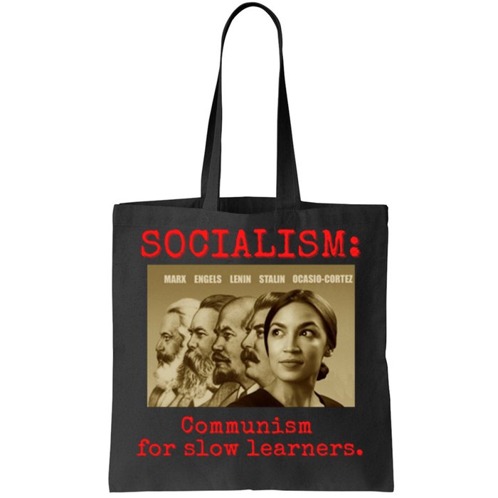 Funny Anti Socialist Conservative Tote Bag