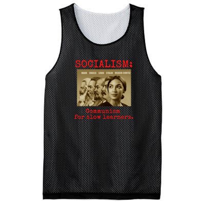 Funny Anti Socialist Conservative Mesh Reversible Basketball Jersey Tank