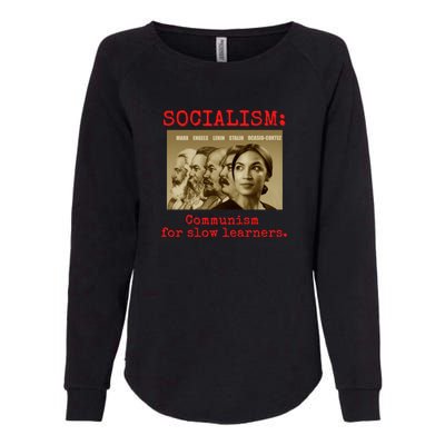 Funny Anti Socialist Conservative Womens California Wash Sweatshirt