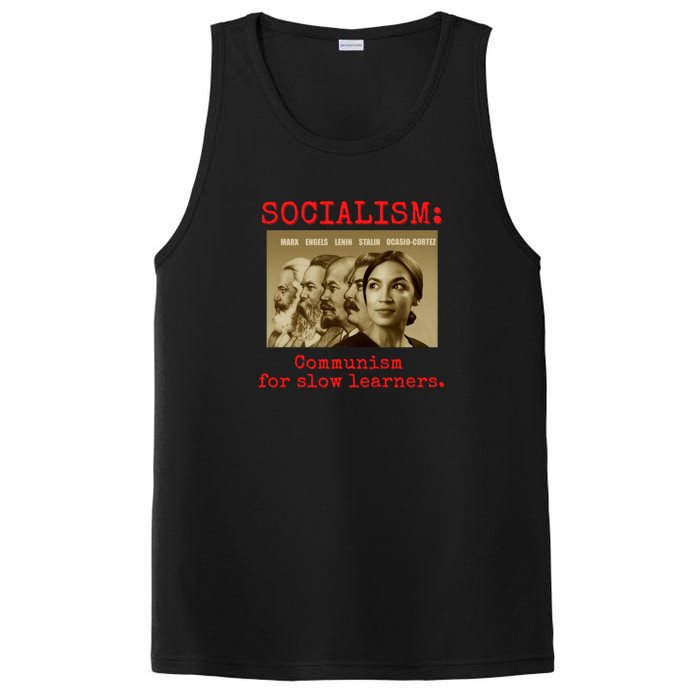 Funny Anti Socialist Conservative PosiCharge Competitor Tank