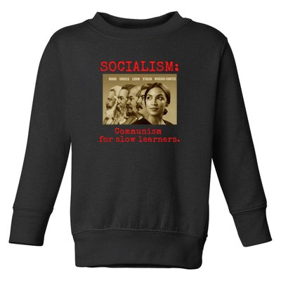 Funny Anti Socialist Conservative Toddler Sweatshirt