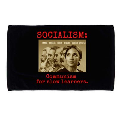 Funny Anti Socialist Conservative Microfiber Hand Towel