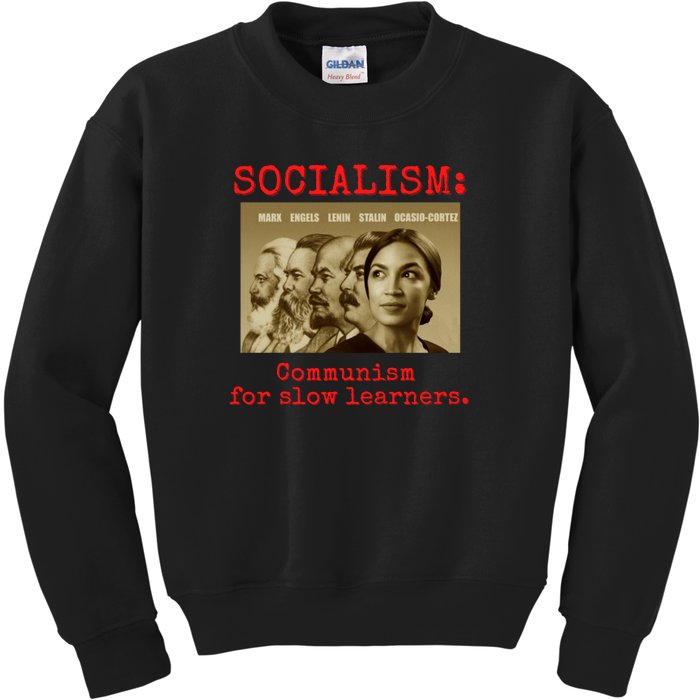 Funny Anti Socialist Conservative Kids Sweatshirt