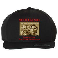 Funny Anti Socialist Conservative Wool Snapback Cap