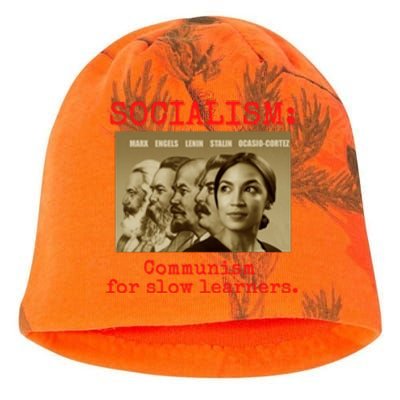 Funny Anti Socialist Conservative Kati - Camo Knit Beanie