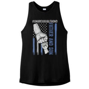 Father And Son Unbreakable Bond Father Day Gifts Ladies PosiCharge Tri-Blend Wicking Tank