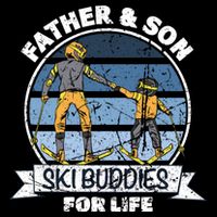 Father And Son Ski Buddies For Life Wintersport Dad Ski Gift Cooling Performance Crew T-Shirt
