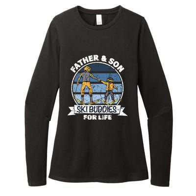 Father And Son Ski Buddies For Life Wintersport Dad Ski Gift Womens CVC Long Sleeve Shirt