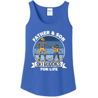 Father And Son Ski Buddies For Life Wintersport Dad Ski Gift Ladies Essential Tank