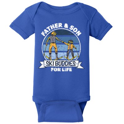 Father And Son Ski Buddies For Life Wintersport Dad Ski Gift Baby Bodysuit