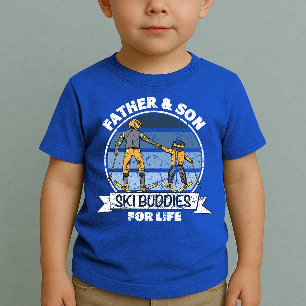 Father And Son Ski Buddies For Life Wintersport Dad Ski Gift Toddler T-Shirt