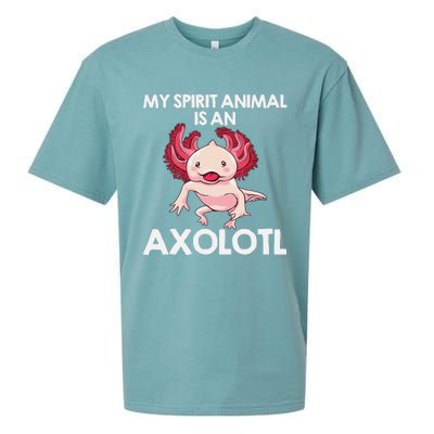 Funny Axolotl Spirit Animal Biology Zookeeper  Sueded Cloud Jersey T-Shirt