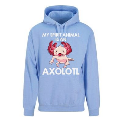 Funny Axolotl Spirit Animal Biology Zookeeper  Unisex Surf Hoodie