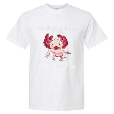 Funny Axolotl Spirit Animal Biology Zookeeper  Garment-Dyed Heavyweight T-Shirt