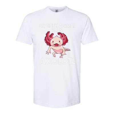 Funny Axolotl Spirit Animal Biology Zookeeper  Softstyle CVC T-Shirt