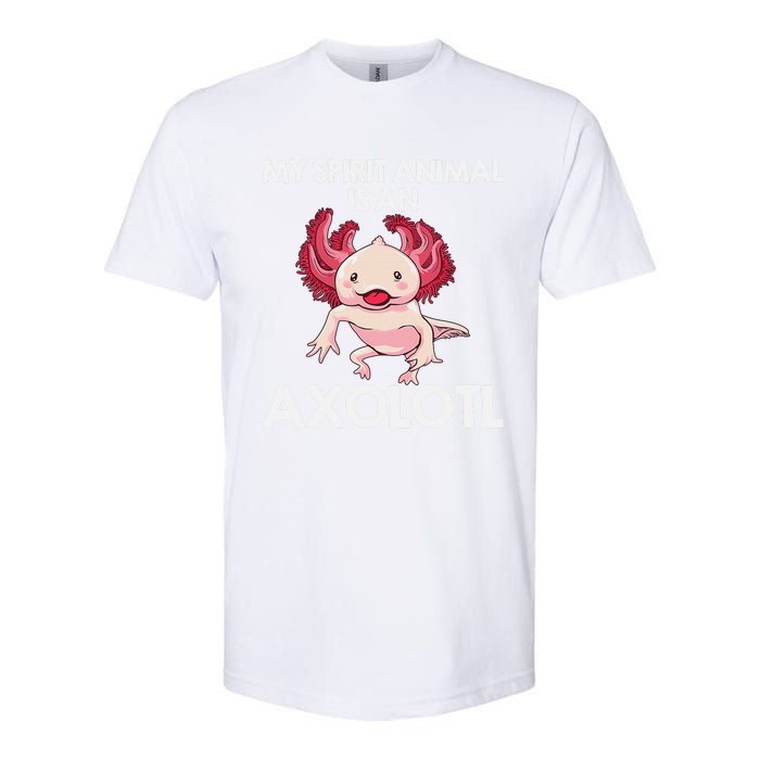 Funny Axolotl Spirit Animal Biology Zookeeper  Softstyle CVC T-Shirt